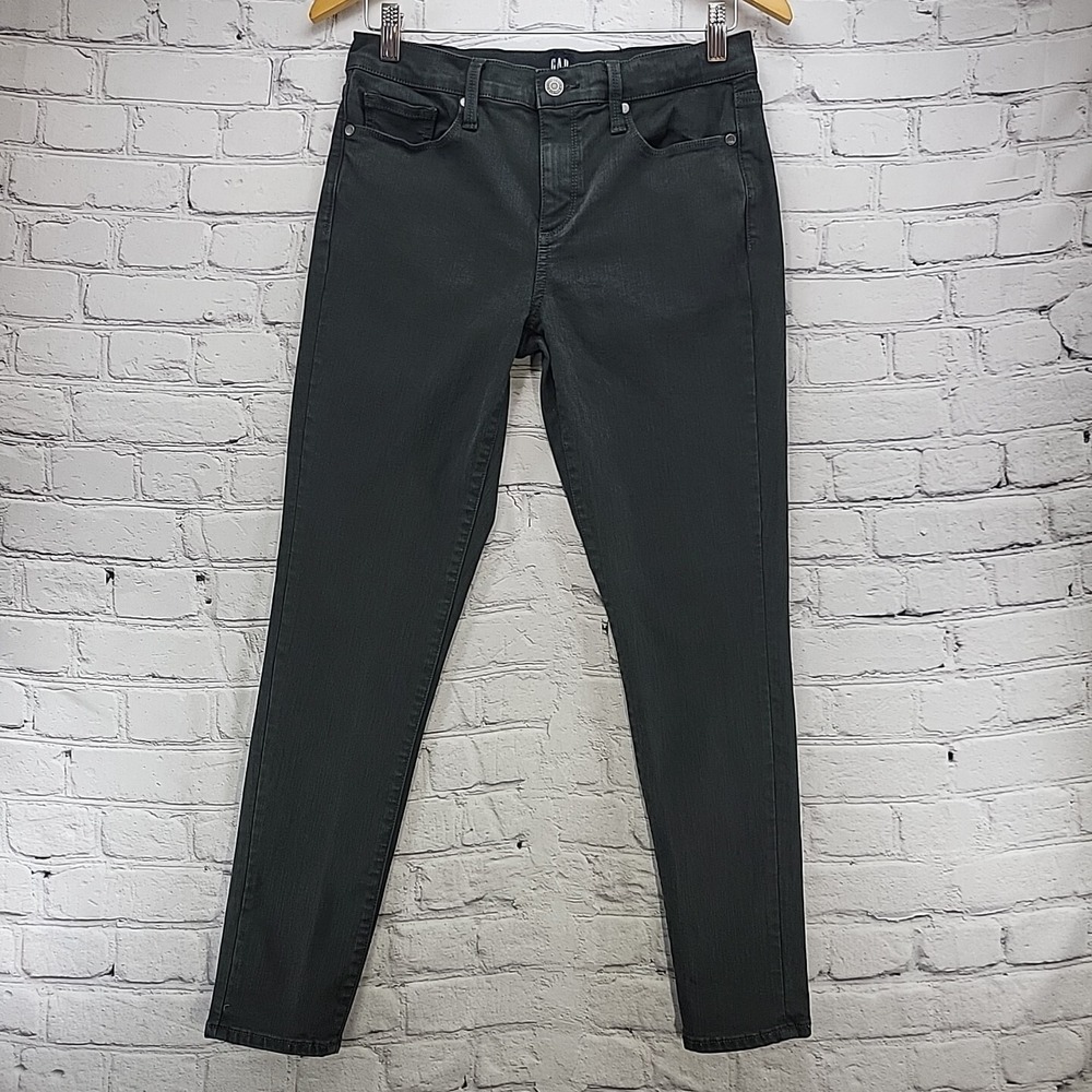 Gap Denim Jeans Mens 28 True Skinny Pants Olive‎ Green/Gray
